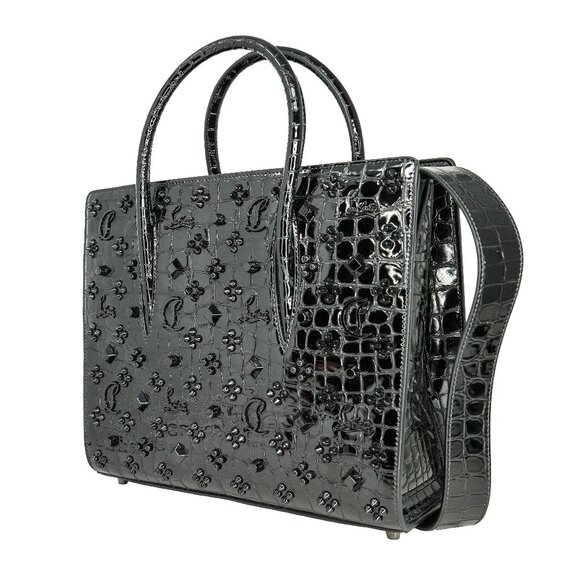 Christian Louboutin Handbags - Christian Louboutin Medium Paloma Studs Leather Satchel Bag